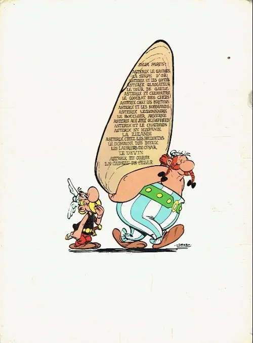 Verso de l'album Astérix Tome 10 Astérix Légionnaire