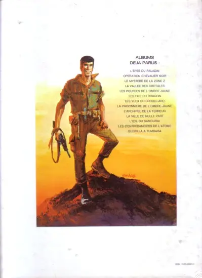 Verso de l'album Bob Morane Tome 12 Les fils du dragon
