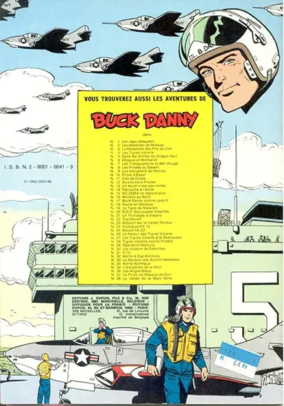 Verso de l'album Buck Danny Tome 4 Tigres Volants