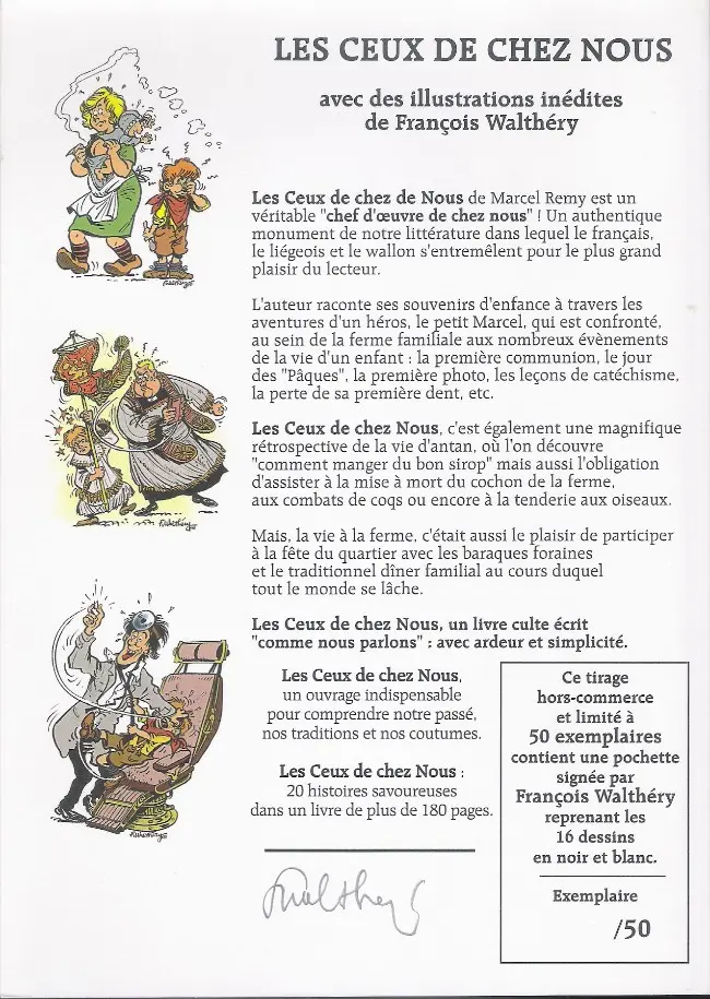 Verso de l'album Les Ceux de chez nous Tome 1