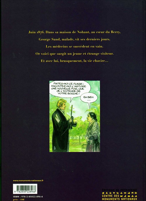 Verso de l'album Le Dernier visiteur de George Sand