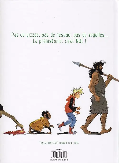 Verso de l'album Frnck Tome 1 Le début du commencement