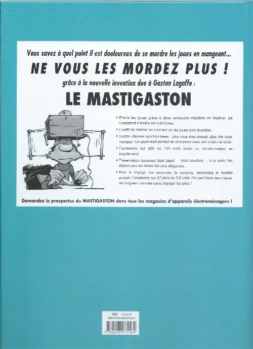 Verso de l'album Gaston Hors-série Tome 2 Le génie de Lagaffe