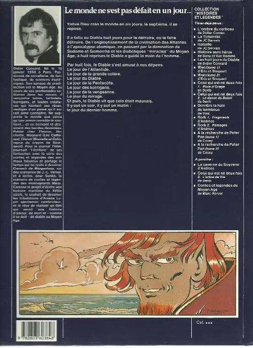 Verso de l'album Les Huit jours du diable