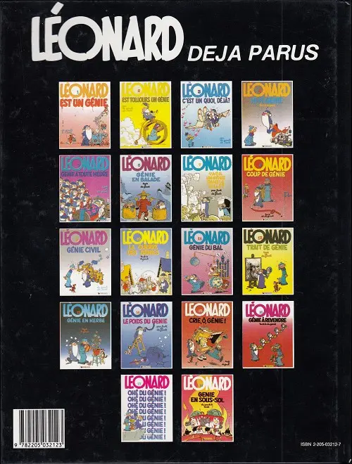 Verso de l'album Léonard Tome 5 Génie à toute heure