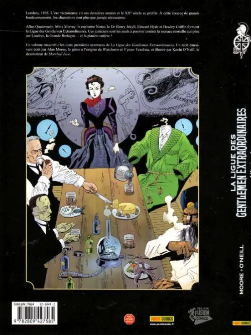 Verso de l'album La Ligue des Gentlemen Extraordinaires L'Intégrale
