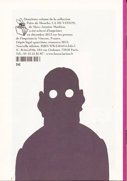 Verso de l'album La Mutation