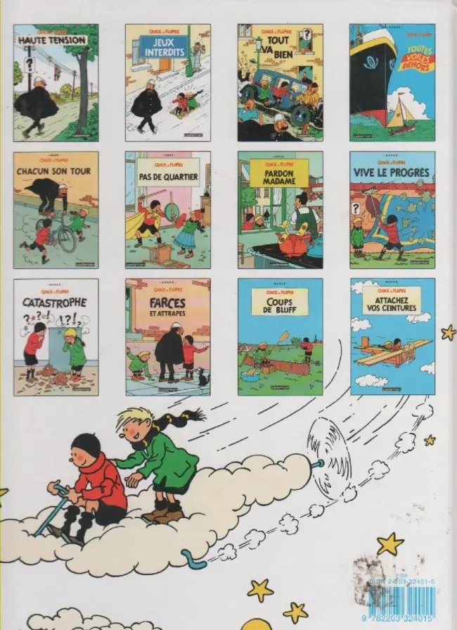 Verso de l'album Quick et Flupke - Gamins de Bruxelles Tome 2 Jeux interdits