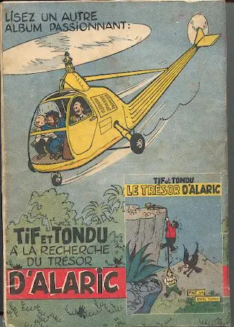Verso de l'album Tif et Tondu Tome 2 Tif et Tondu en Amérique centrale