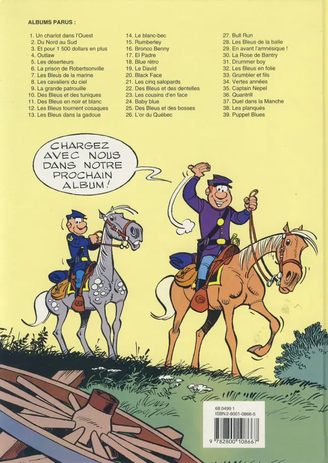 Verso de l'album Les Tuniques Bleues Tome 9 La grande patrouille