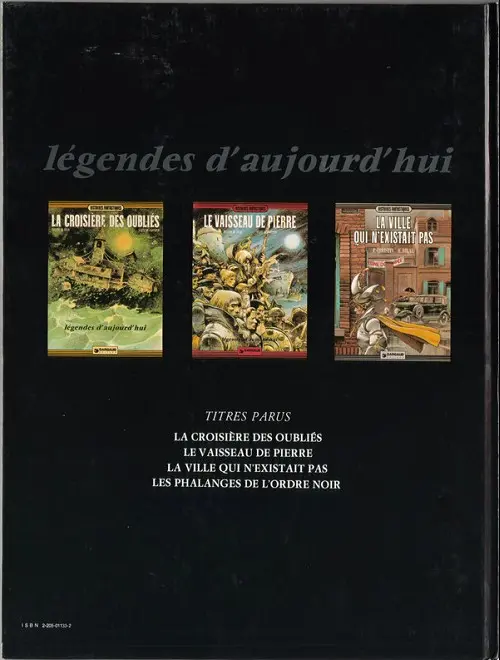 Verso de l'album La Ville qui n'existait pas