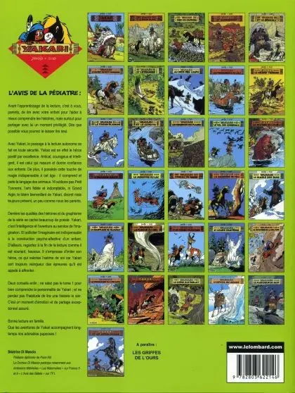 Verso de l'album Yakari Tome 8 Au pays des loups