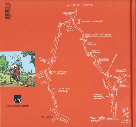Verso de l'album Hergé côté jardin - Un dessinateur à la campagne