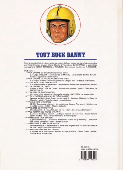 Verso de l'album Tout Buck Danny Tome 12 Mission aérienne anti-mafia