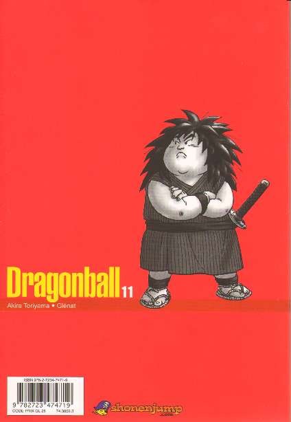 Verso de l'album Dragon Ball 11