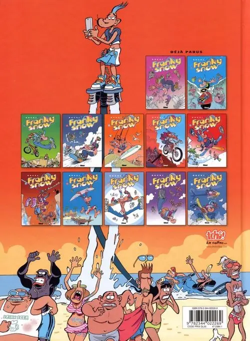 Verso de l'album Franky Snow Tome 13 Digital détox