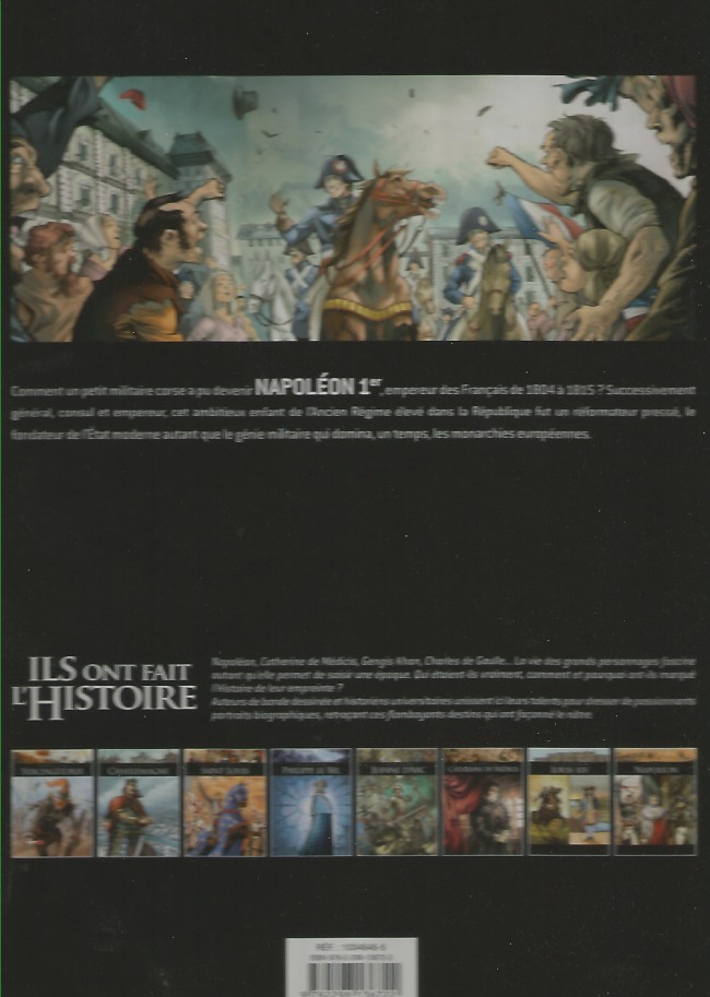Verso de l'album Ils ont fait l'Histoire Napoléon