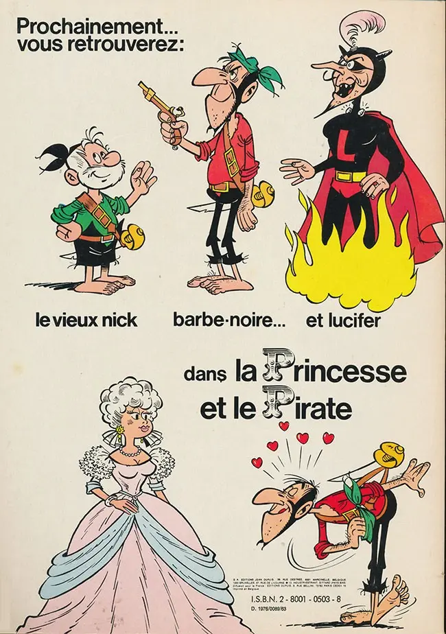 Verso de l'album Le Vieux Nick et Barbe-Noire Tome 20 Les nouvelles mésaventures de Barbe-Noire