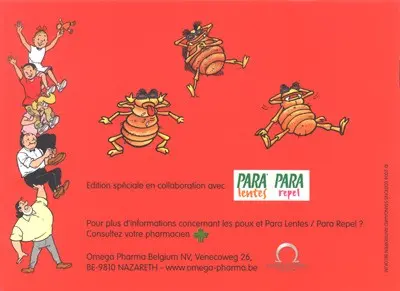 Verso de l'album Bob et Bobette (Publicitaire) Le retour du pou malin