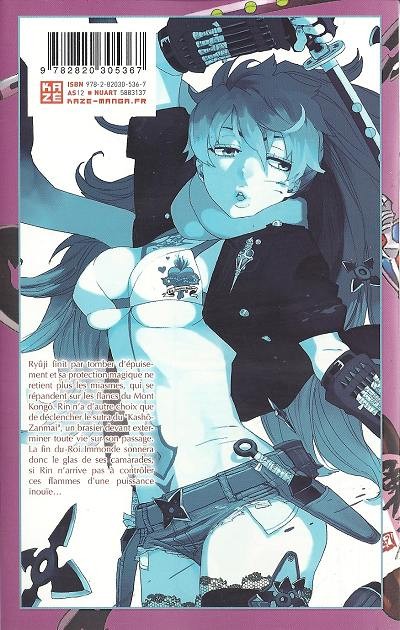 Verso de l'album Blue Exorcist 9