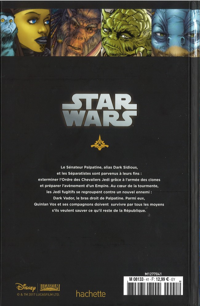 Verso de l'album Star Wars - Légendes - La Collection Tome 41 Clone Wars - X. Epilogue