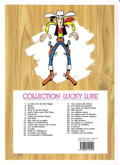 Verso de l'album Lucky Luke Tome 19 Les rivaux de Painful Gulch