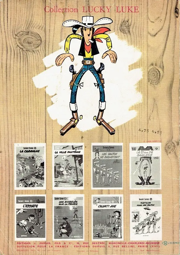 Verso de l'album Lucky Luke Tome 31 Tortillas pour les Dalton