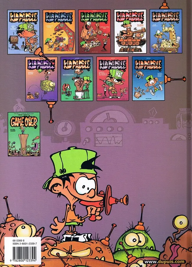 Verso de l'album Kid Paddle Tome 2 Carnage total