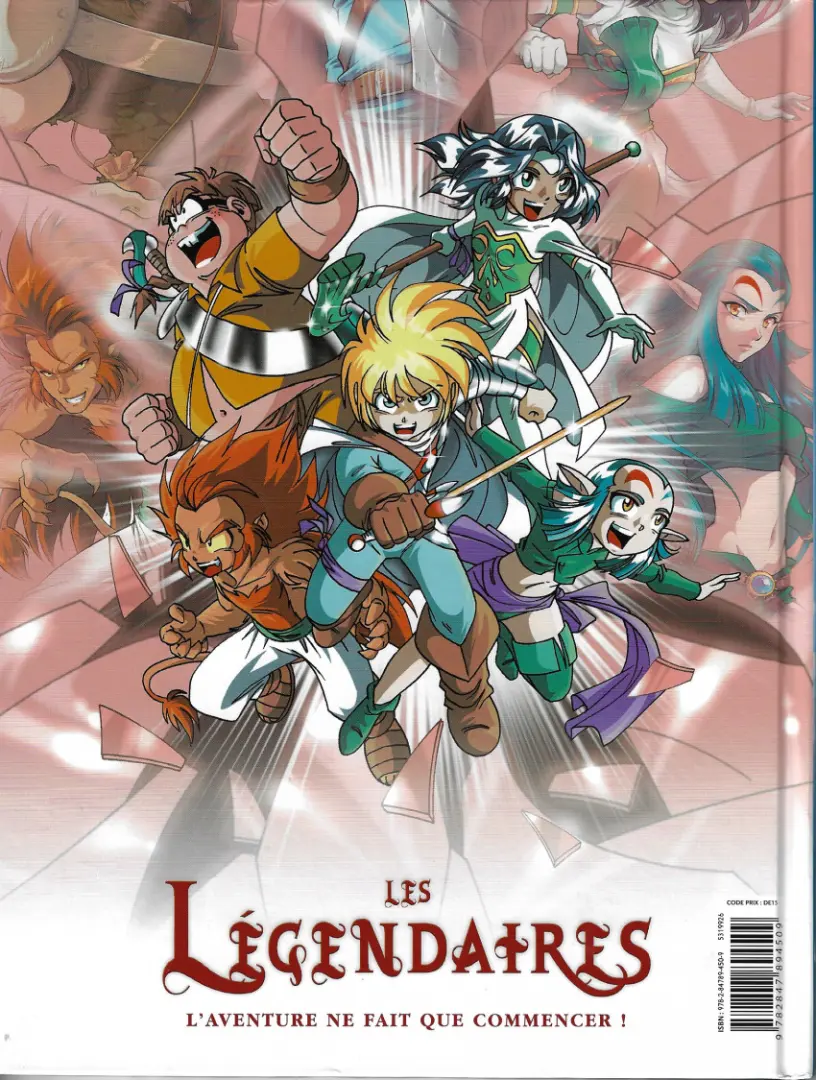 Verso de l'album Les Légendaires Tome 1 La pierre de Jovénia