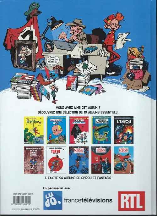 Verso de l'album Spirou et Fantasio Tome 27 L'Ankou
