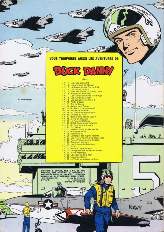 Verso de l'album Buck Danny Tome 11 Ciel de Corée