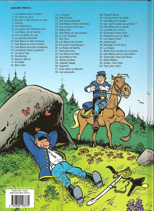 Verso de l'album Les Tuniques Bleues Tome 16 Bronco Benny