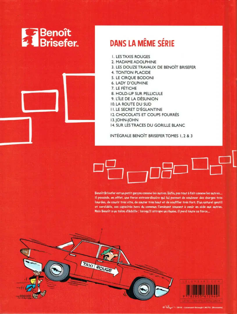 Verso de l'album Benoît Brisefer Tome 7 Le fétiche