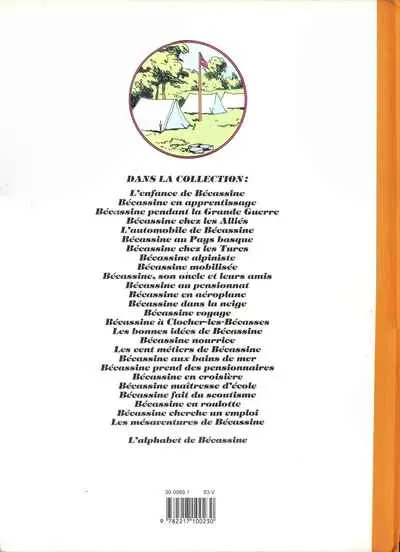 Verso de l'album Bécassine Tome 17 Bécassine fait du scoutisme