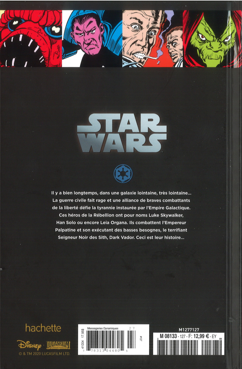 Verso de l'album Star Wars - Légendes - La Collection #127 Star Wars Classic