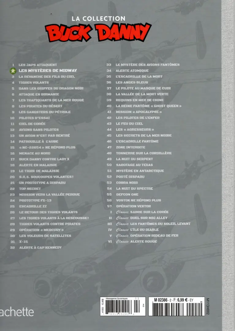Verso de l'album Buck Danny La collection Tome 2 Les mystères de Midway