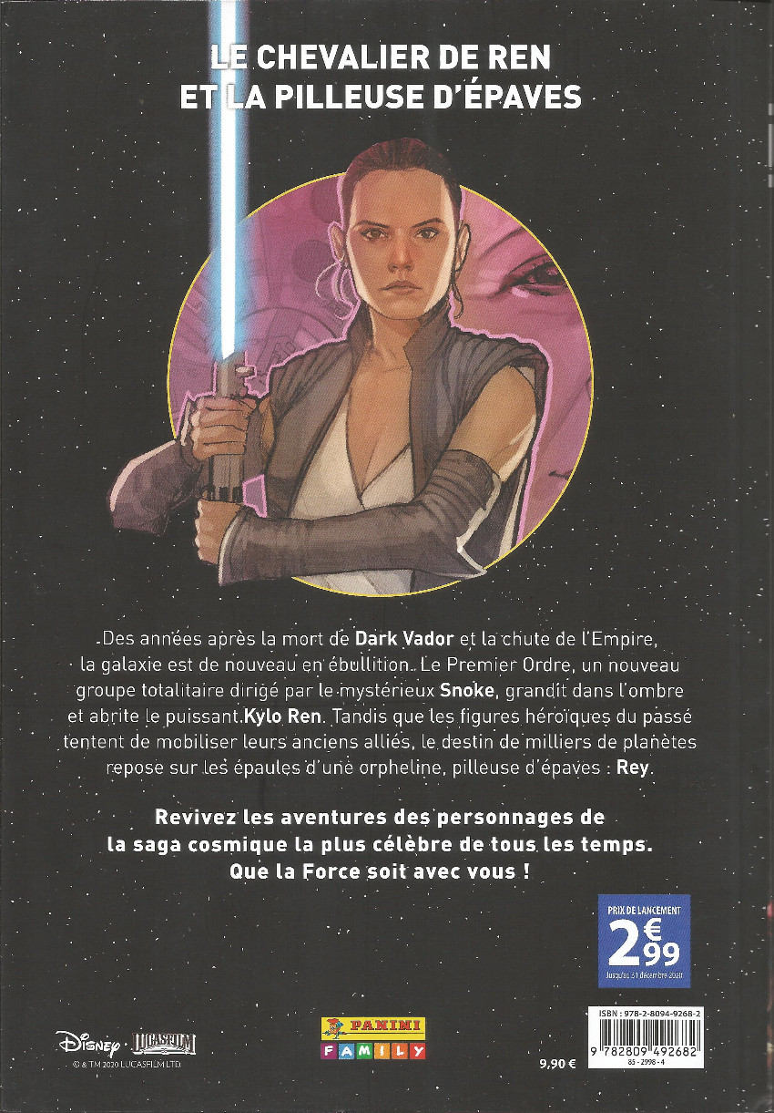 Verso de l'album Star Wars - Histoires galactiques 5 Kylo Ren & Rey