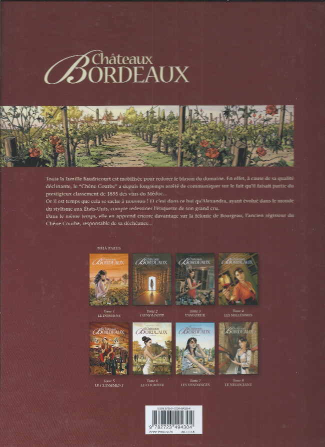 Verso de l'album Châteaux Bordeaux Tome 5 Le Classement