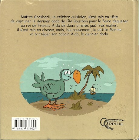Verso de l'album La Chasse au dodo