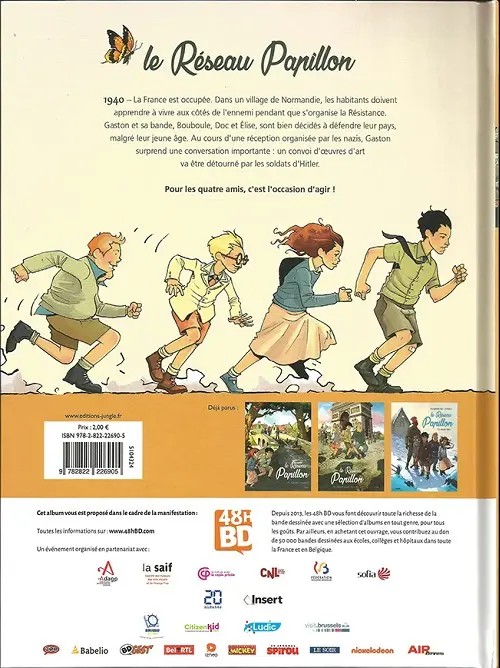 Verso de l'album Le Réseau Papillon Tome 1 Aux arts, citoyens !