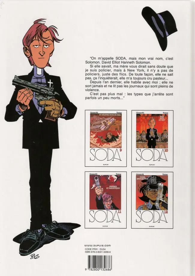 Verso de l'album Soda Tome 12 Code apocalypse
