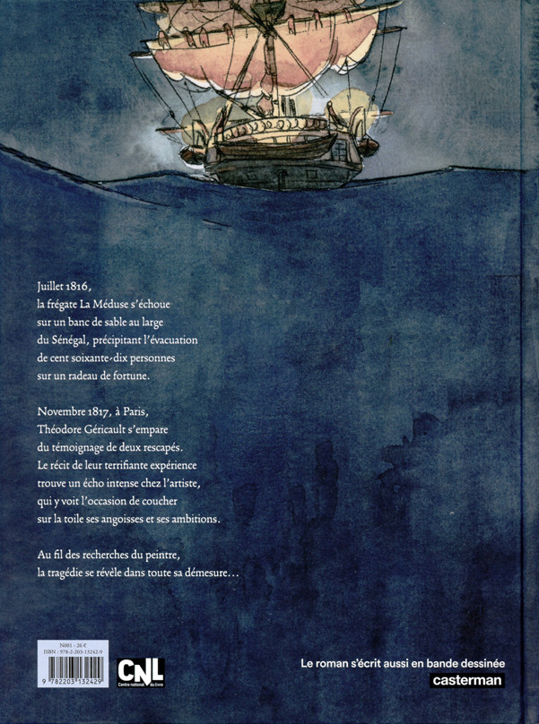 Verso de l'album Les naufragés de la Méduse