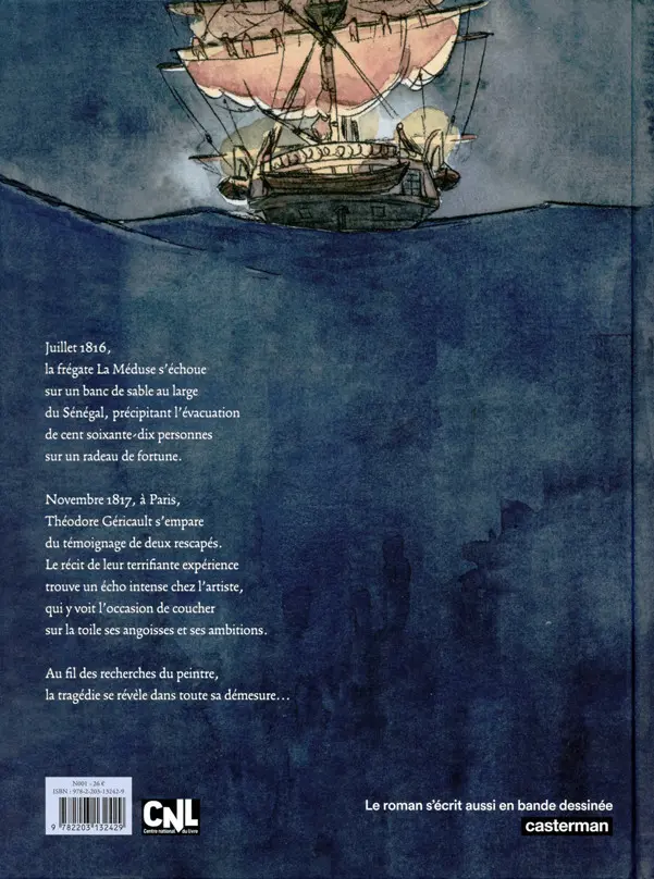 Verso de l'album Les naufragés de la Méduse