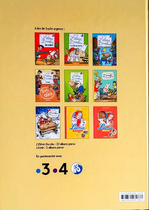 Verso de l'album L'Élève Ducobu Tome 22 Système D