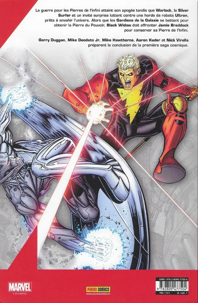 Verso de l'album Infinity Wars 003 Espace