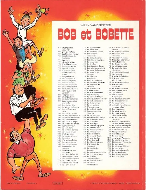 Verso de l'album Bob et Bobette Tome 138 Lambique chercheur d'or