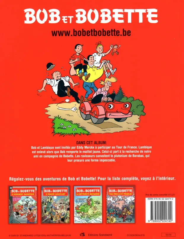 Verso de l'album Bob et Bobette Tome 247 Le cadre encadré