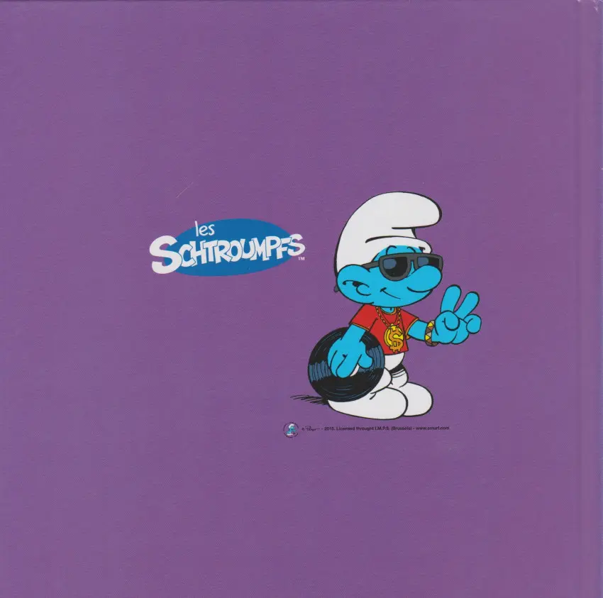 Verso de l'album Les schtroumpfs - À la découverte des métiers ! 41 Le Schtroumpf DJ