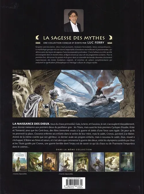 Verso de l'album La Naissance des Dieux La Naissance des Dieux