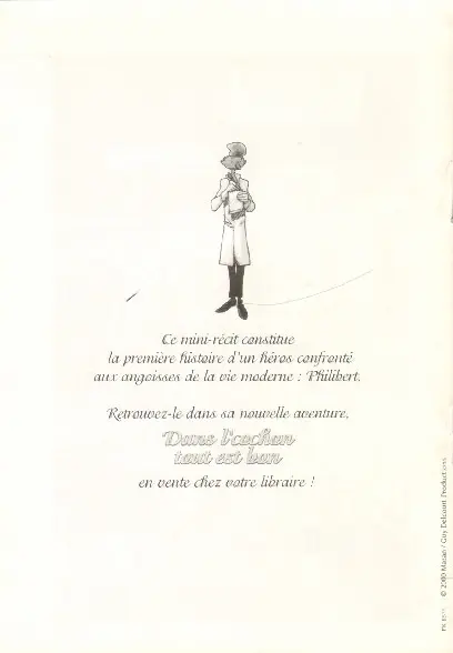 Verso de l'album Une aventure de Philibert Philibert hypocondriaque